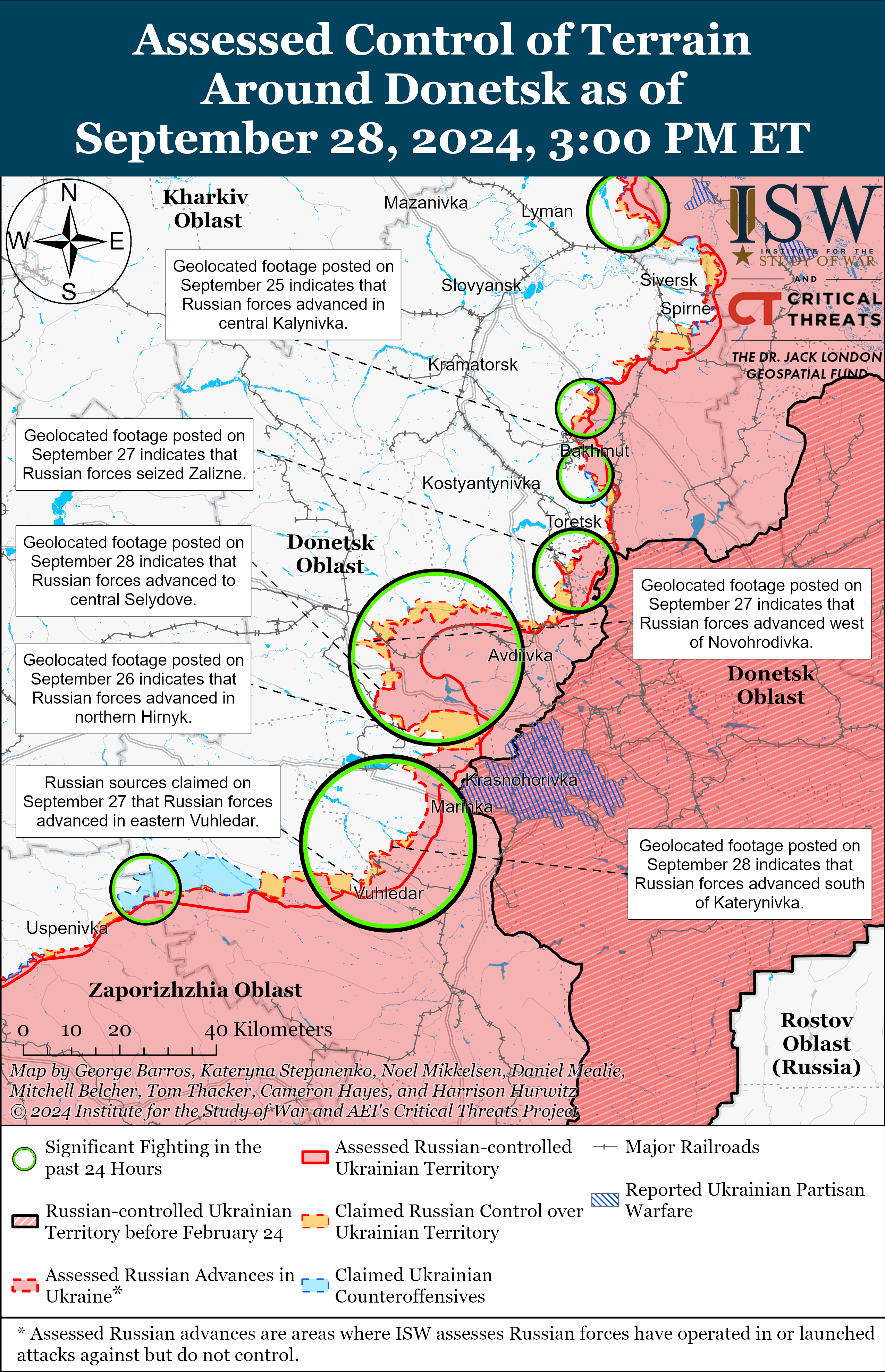Війська РФ знаходяться приблизно за 3 км від річки Оскол у Харківській області: карти ISW